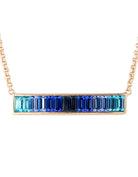 Ombre blue necklace by Fairley