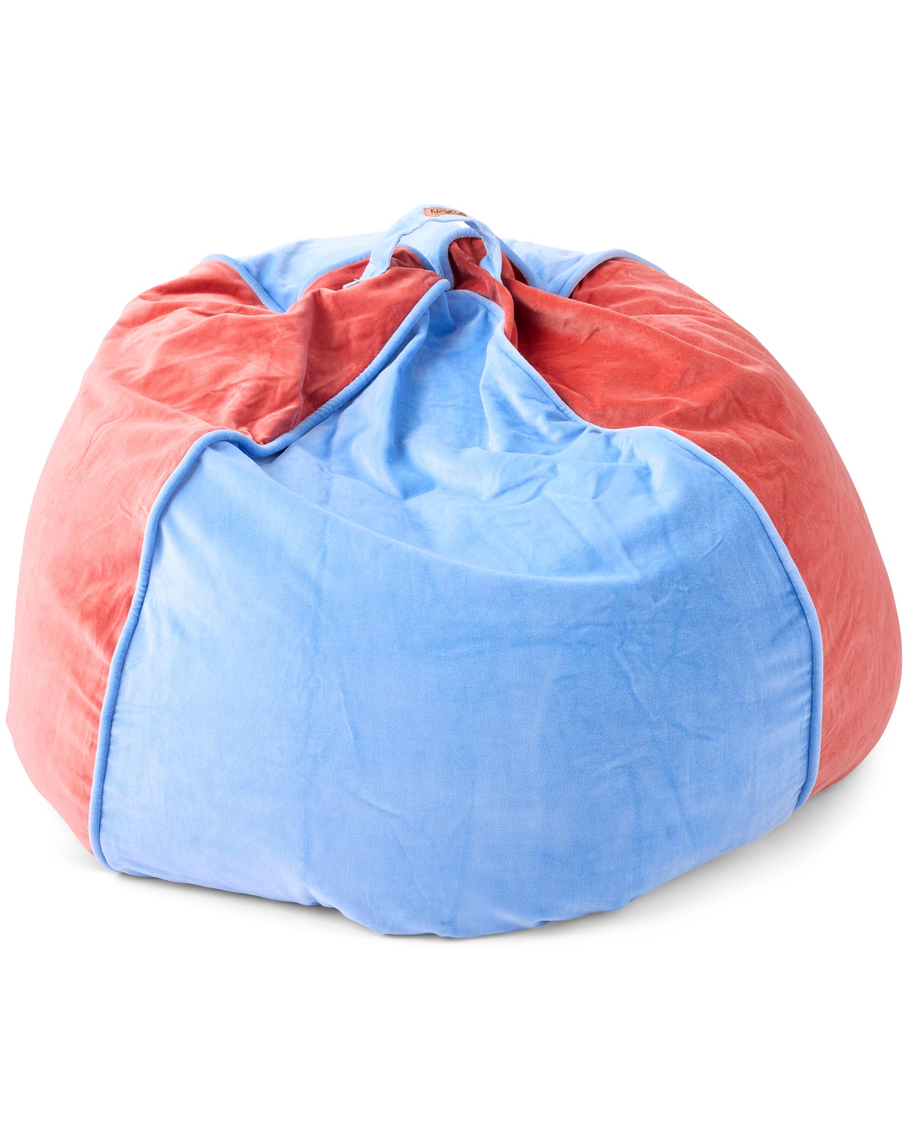 Blue Robin Velvet Beanbag by Kip & Co