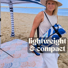 Blue coral beach mat by Cabanamate beach mat