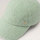 light blue green mist coloured wool cap by Helen Kaminski