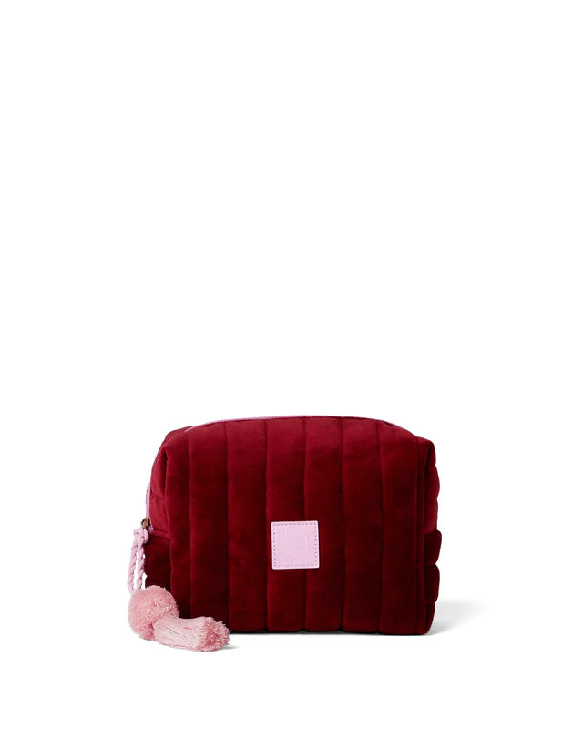 Burgundy cosmetic case the somewhere co