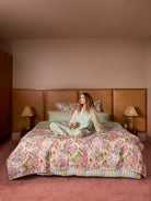 Buttercup Olive Multi Quilted Throw by Bonnie & Neil