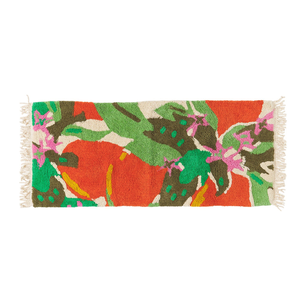 Vibrant and luxurious bath runner from Sage & Clare