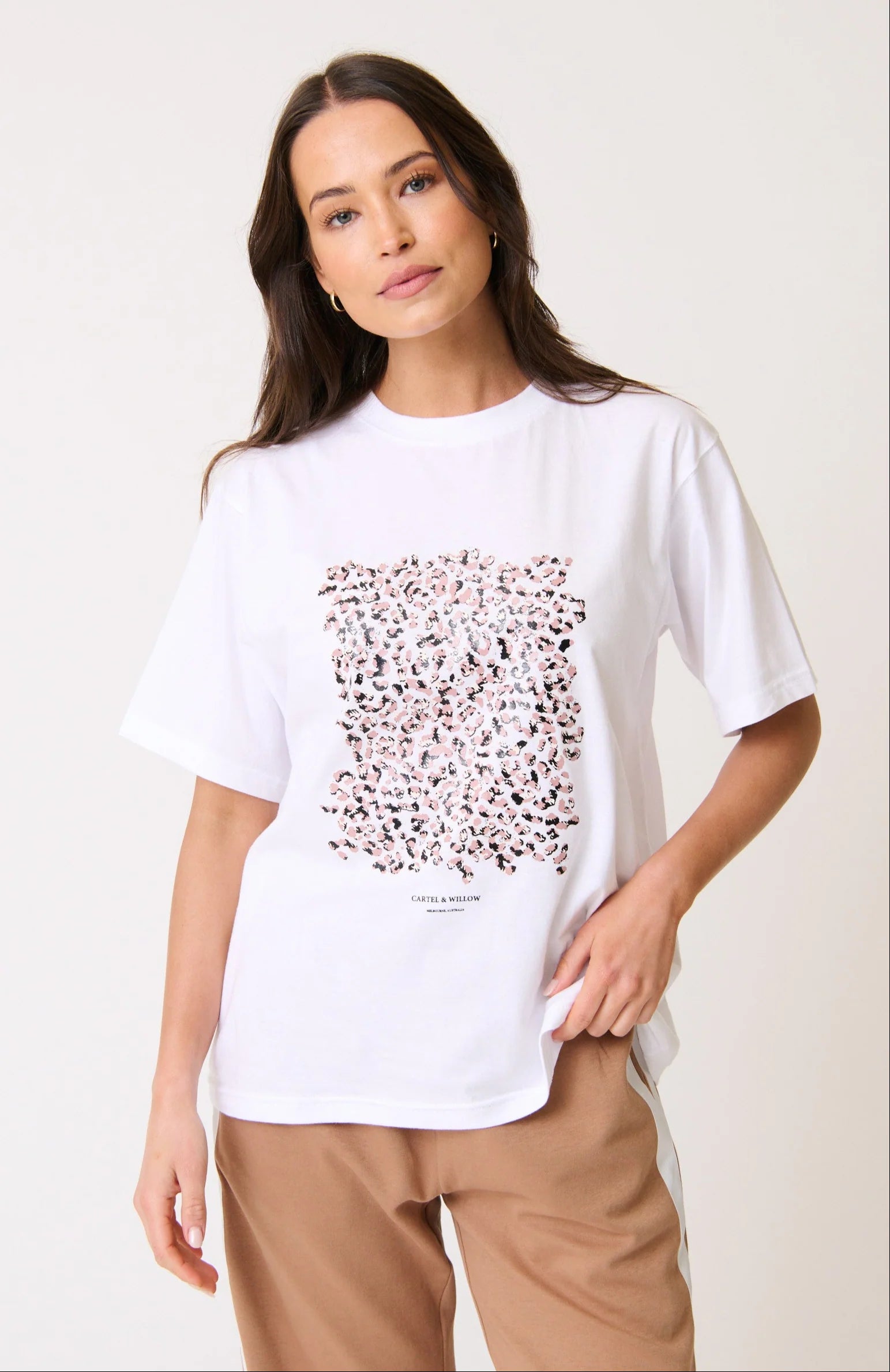 Sophie Tee in Neutral Leopard
