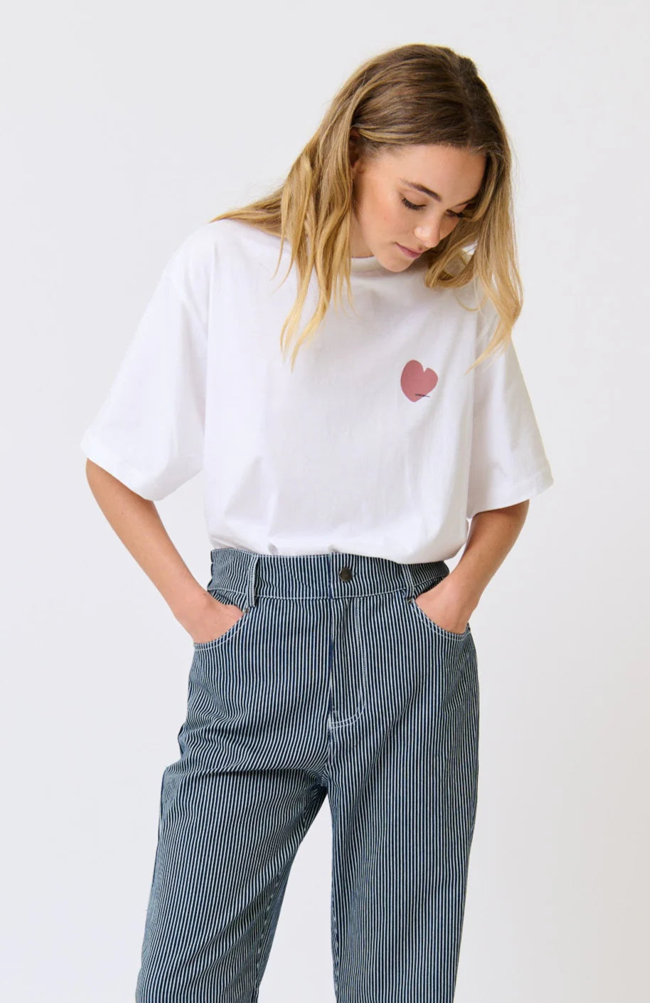 Jeana white tee from cartel and willow