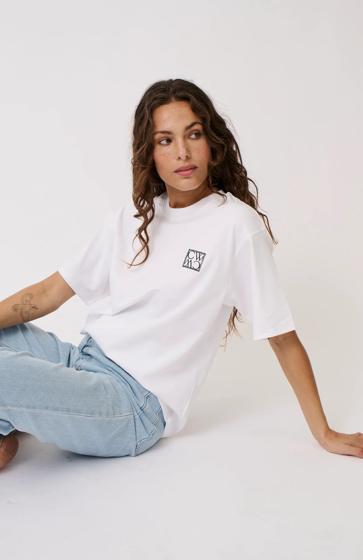 sadie tee in white