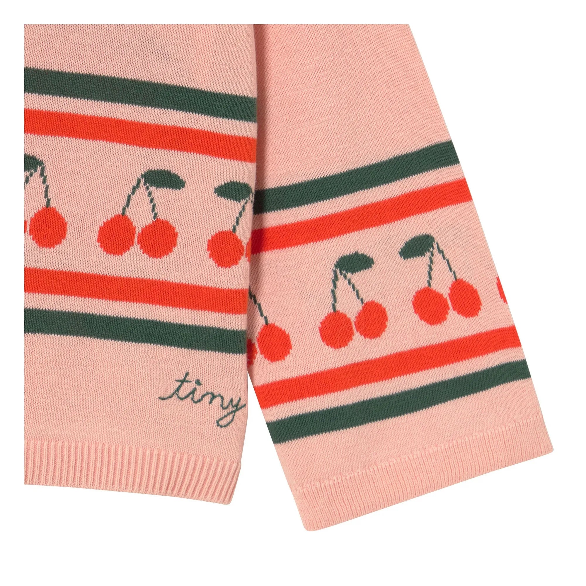 kids pink Cherries Sweater by tiny cottons