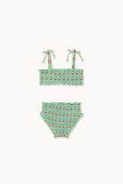 Back view of the Cherries Smock Swim Set | Tiny Cottons