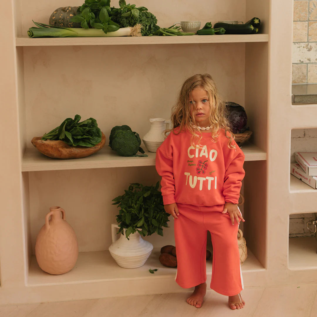 Ciao tutti sweater napoli red by Golden Children 