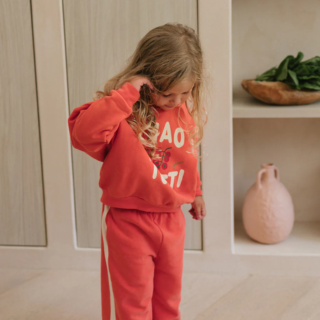 Ciao tutti sweater napoli red by Golden Children 