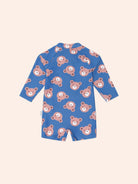 Back view of the blue Classic Hux Rashie | Huxbaby