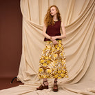 Clementine Maxi Skirt by Sage & Clare paired with a singlet
