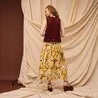 boho yellow floral skirt by Sage & Clare