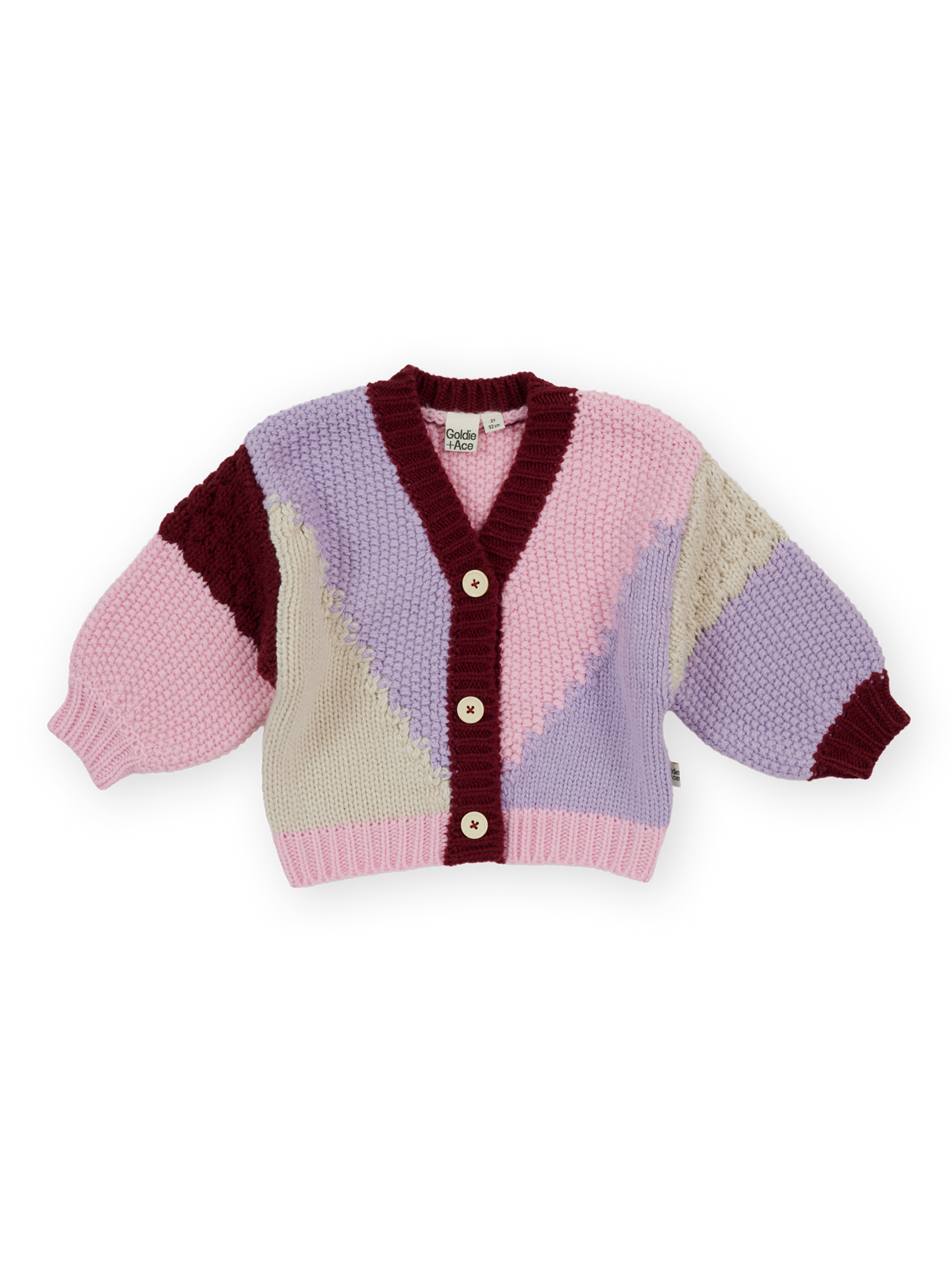 Colour Block Knit Cardigan Flat Lay | Goldie + Ace