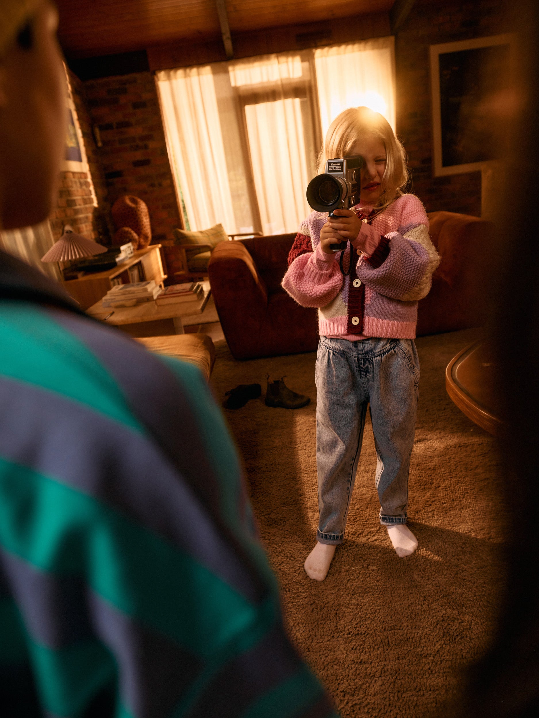 Colour Block Knit Cardigan Promo| Goldie + Ace