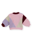 Colour Block Knit Cardigan Flat Lay Back| Goldie + Ace
