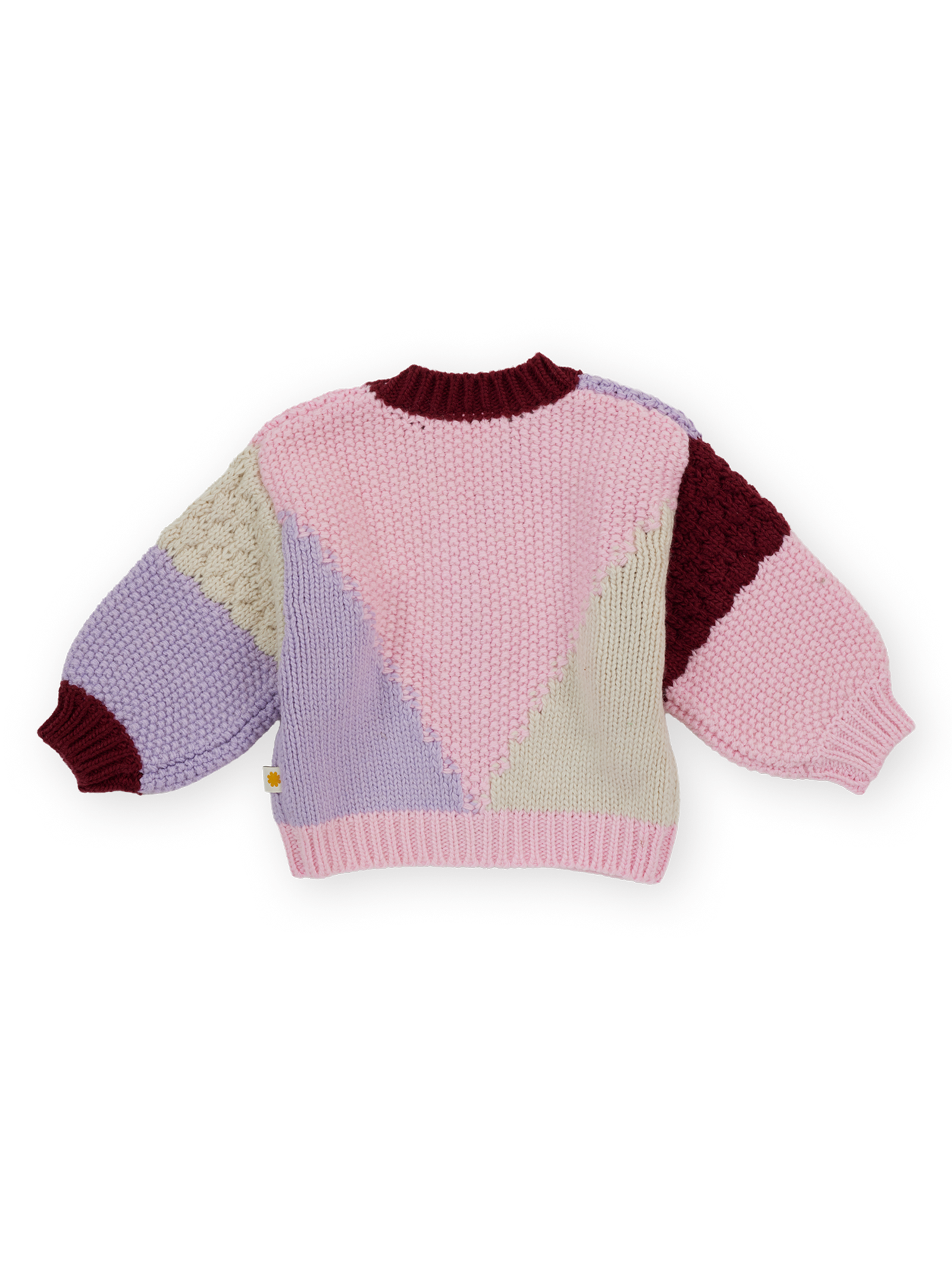 Colour Block Knit Cardigan Flat Lay Back| Goldie + Ace