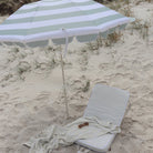 UPF50 polyester canopy fabric texture in sea sage green color showing sun protection material quality