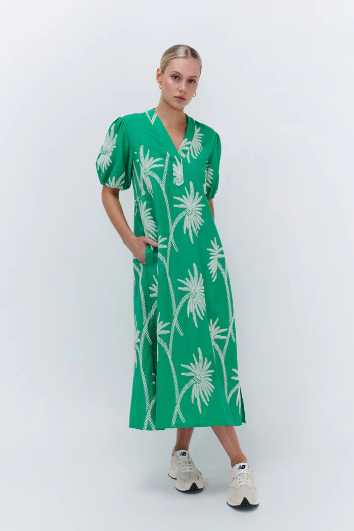 Courtney Dress in Apple Green by Kireina