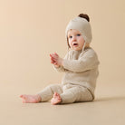 Cream Organic Knitted Bauble Growsuit | Wilson + Frenchy