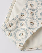Close up of pattern on the Cropped Rashguard Set Green Fleur | Rylee + Cru