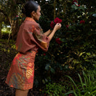 Wandering Folk Cuban wrap skirt toucan pineapple print Australia