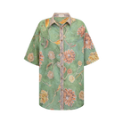 Dahlia Shirt in Moss by Wandering Folk
