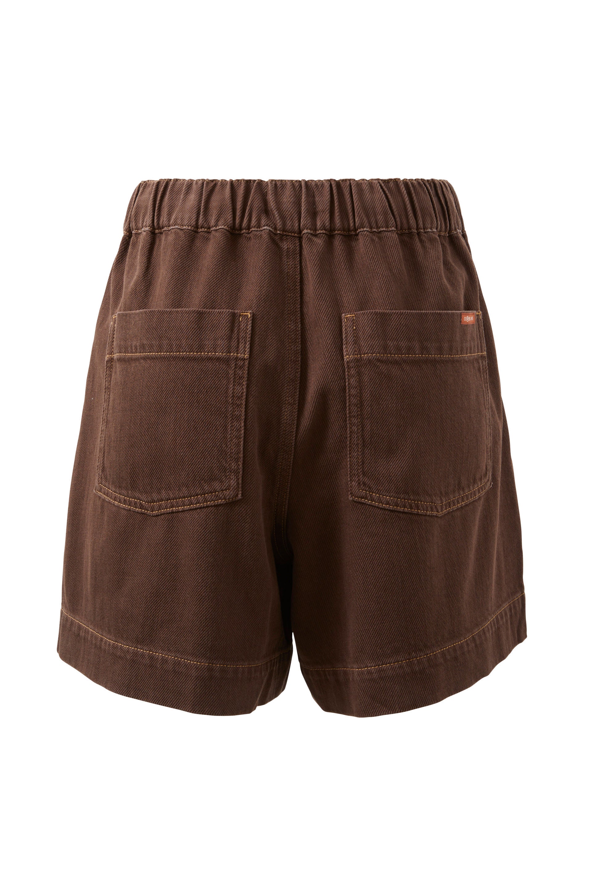 back view of Darcy Relaxed Everyday Short Chocolate by Ceres Life