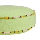 Delana Round Cushion - Zest by Sage & Clare - light green lime round cushion 