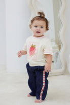 Toddler wearing Denim Love Slouchy Pants | Kapow Kids