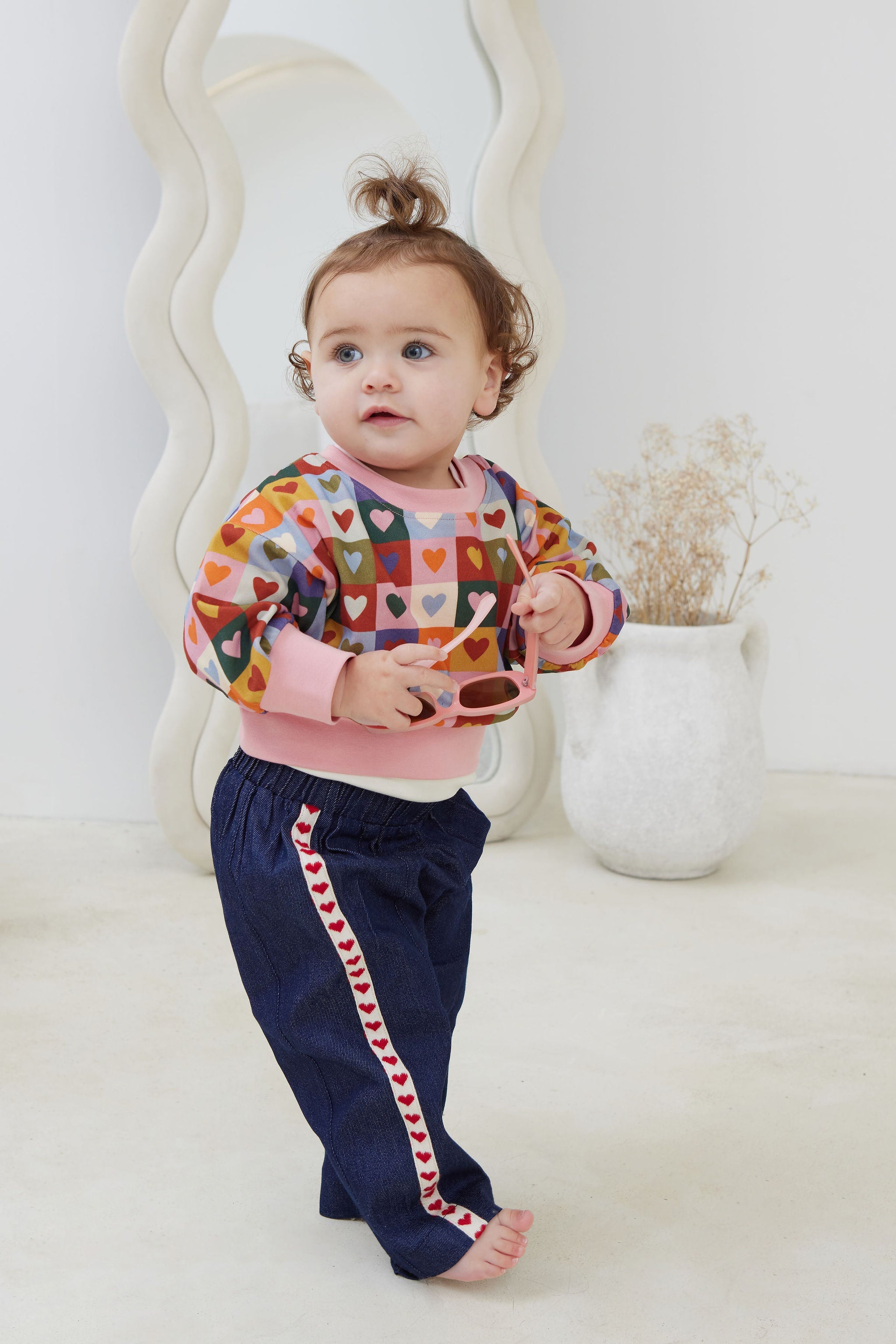 Toddler in the Denim Love Slouchy Pants | Kapow Kids