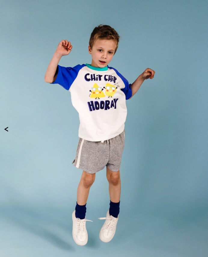 Boy in the Terry Short - Grey Marle | Rock Your Baby