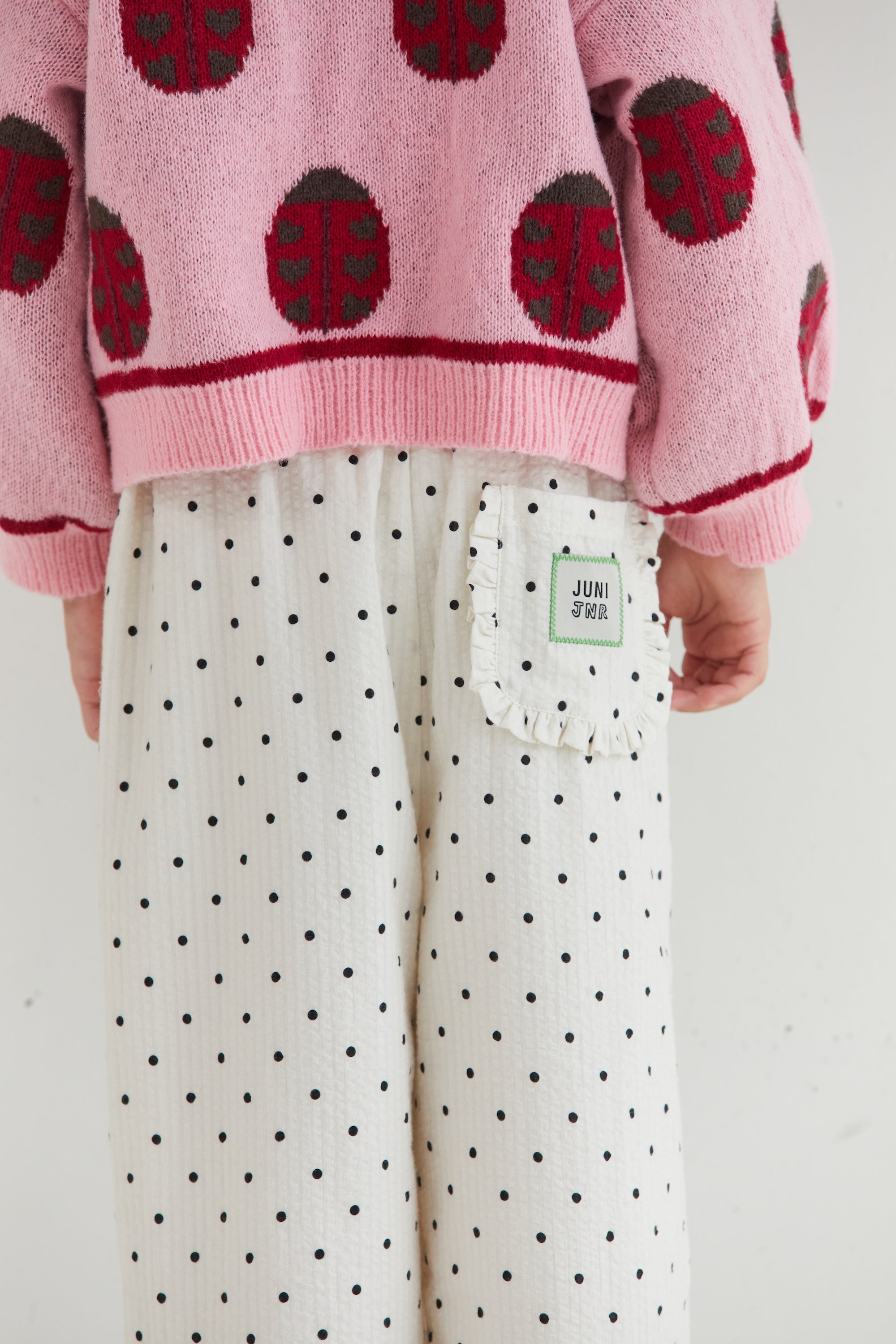 Dora Pant fully lined cotton pants elasticated waist Juni
