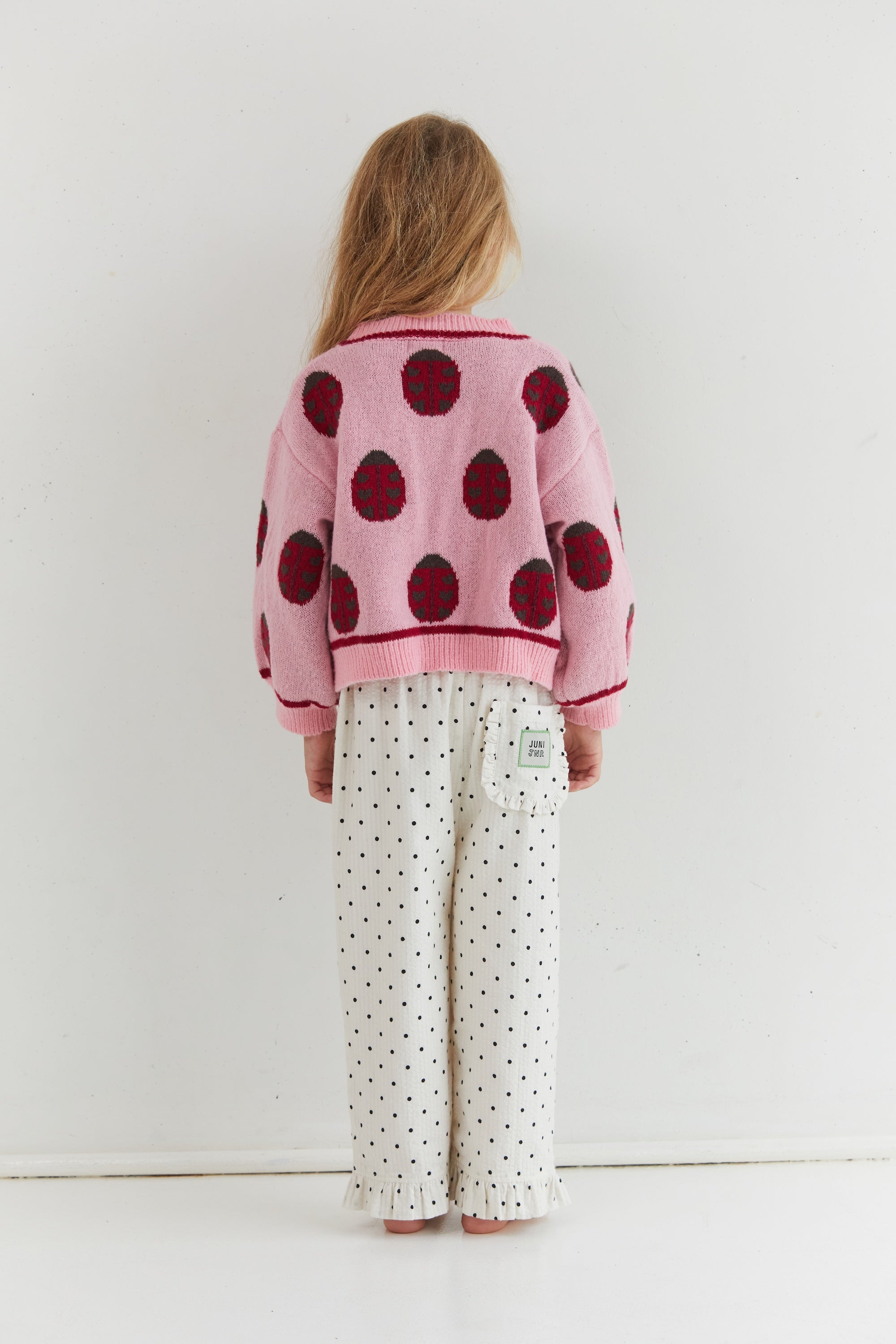 Shop Juni Dora Pant polka dot frill hem detail online