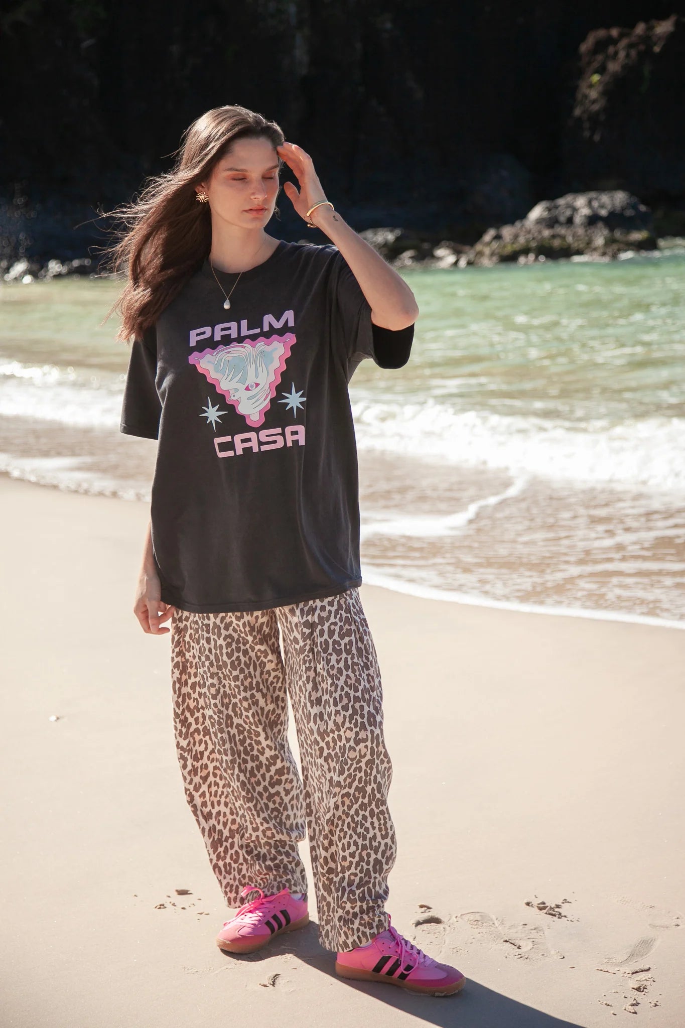 Dove Eye T-Shirt Vintage Black by Palm Collective