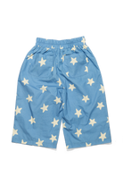Flat lay back view of Dusty Star Pants showing elastic waistband and rear pockets