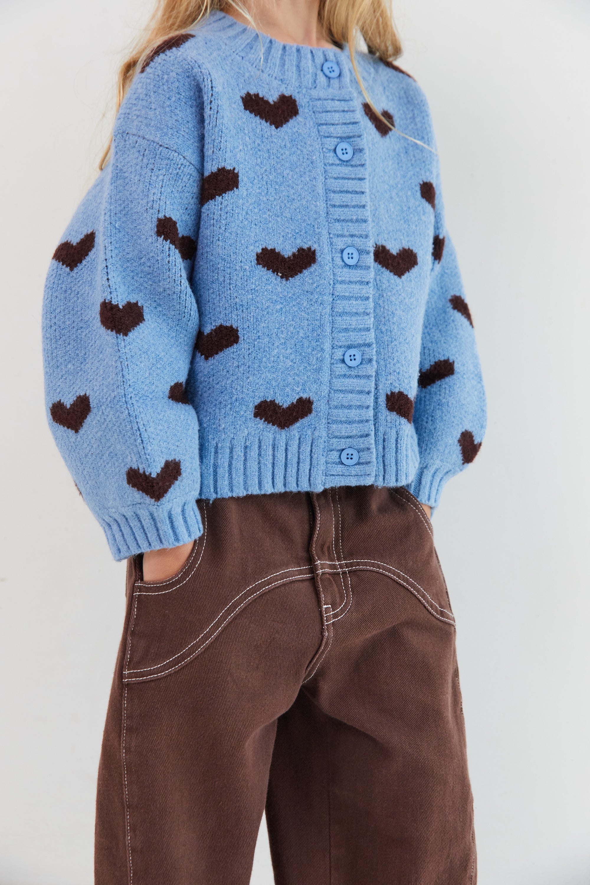 Shop Juni kids brown jeans -  Dylan barrel leg jeans cocoa cotton denim online Australia