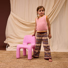 Eleni Kids Knit Vest - Blush by Sage & Clare
