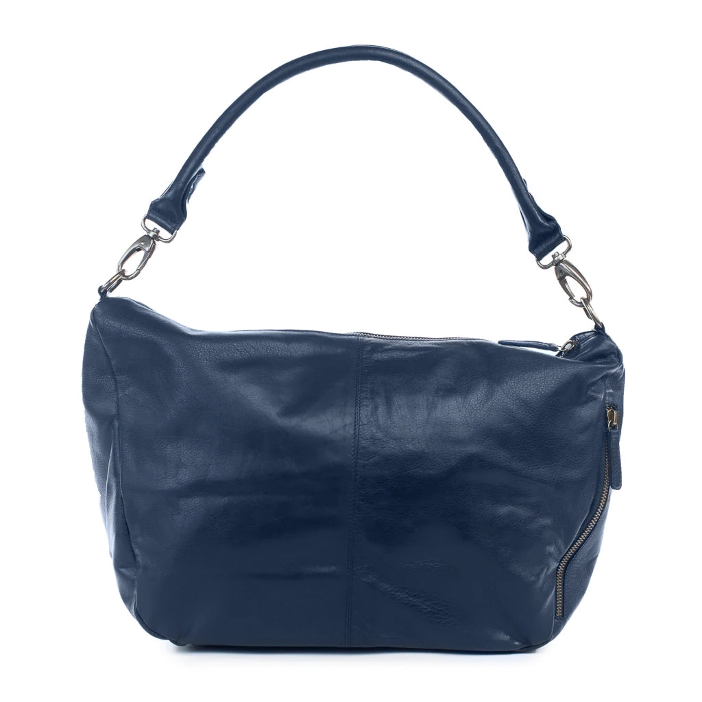 Elinka navy leather bag by Rule of Three