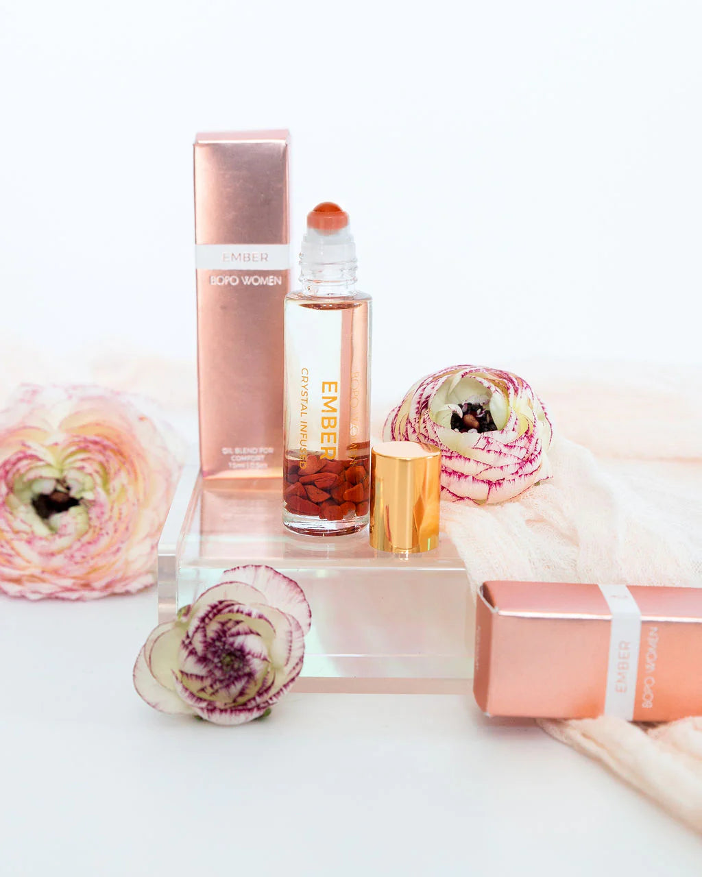 Ember crystal infused perfume roller from Bopo Women