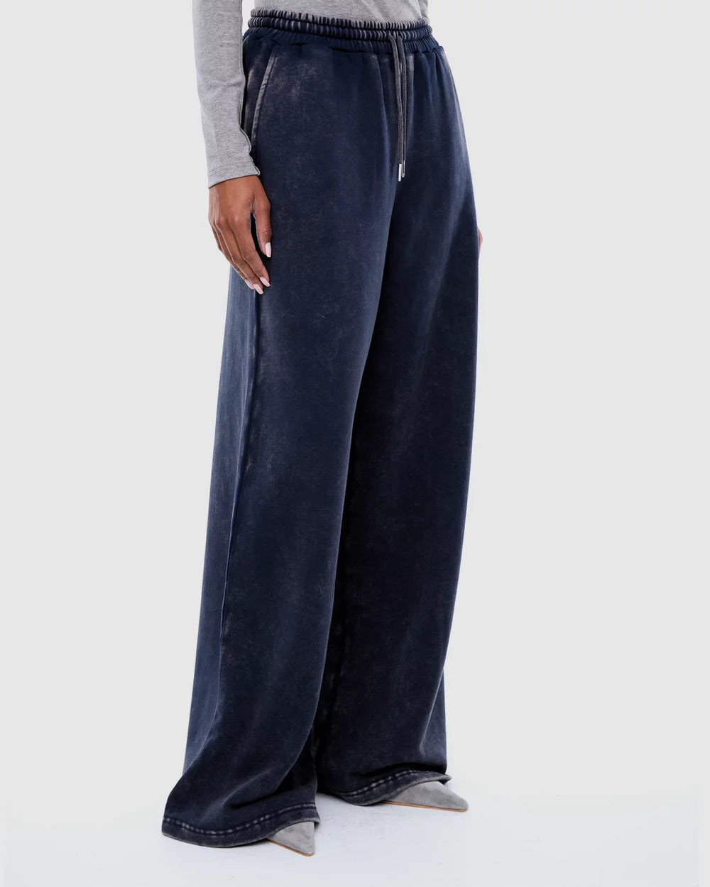 Ena Pelly - Asher Track Pant in Washed Ink by Ena Pelly