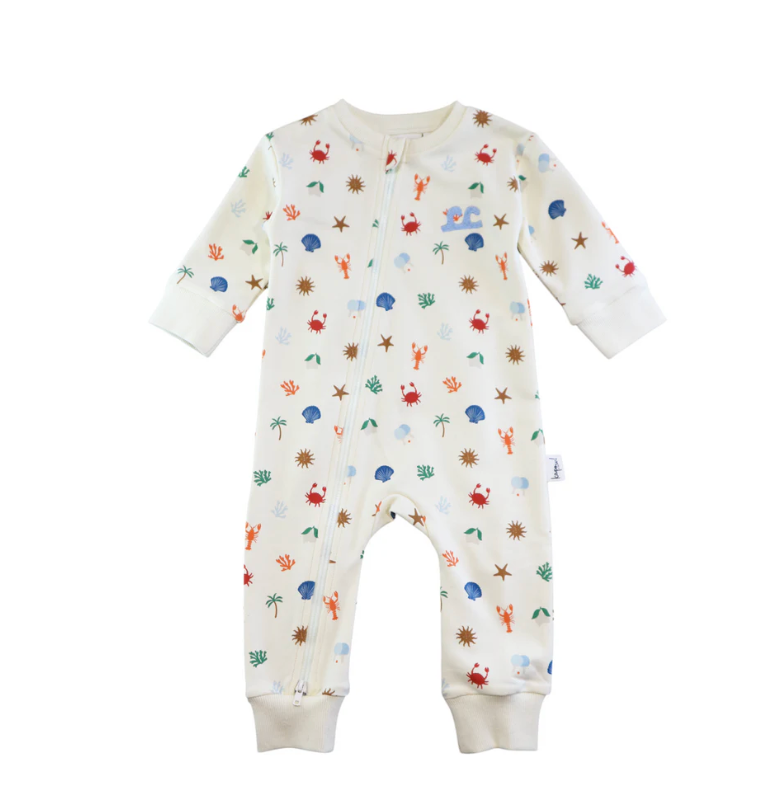 Front view of Endless Summer Zip All In One | Kapow Kids