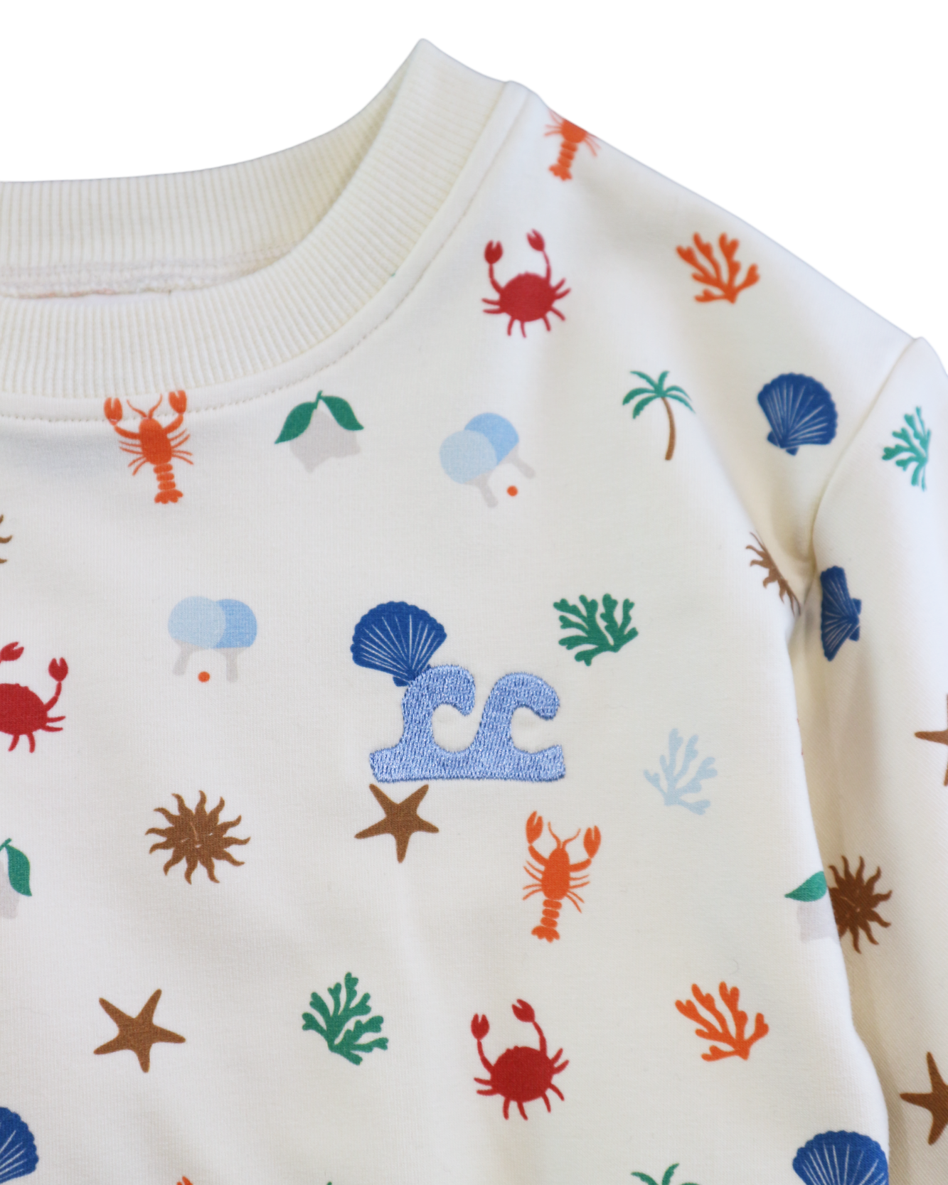Close up of the Endless Summer Oversized Jumper | Kapow Kids