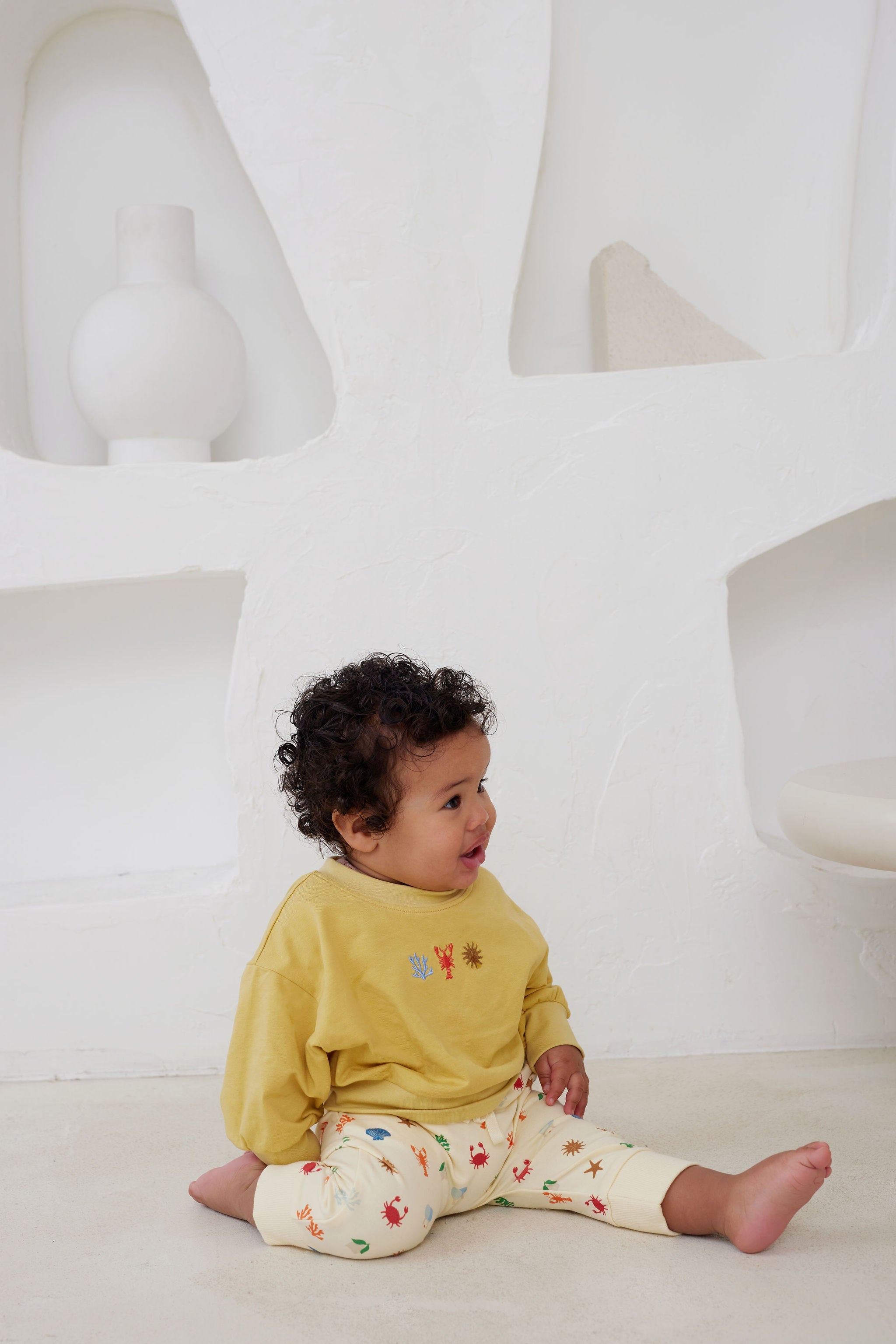 Toddler wearing Endless Summer Trackpants | Kapow Kids