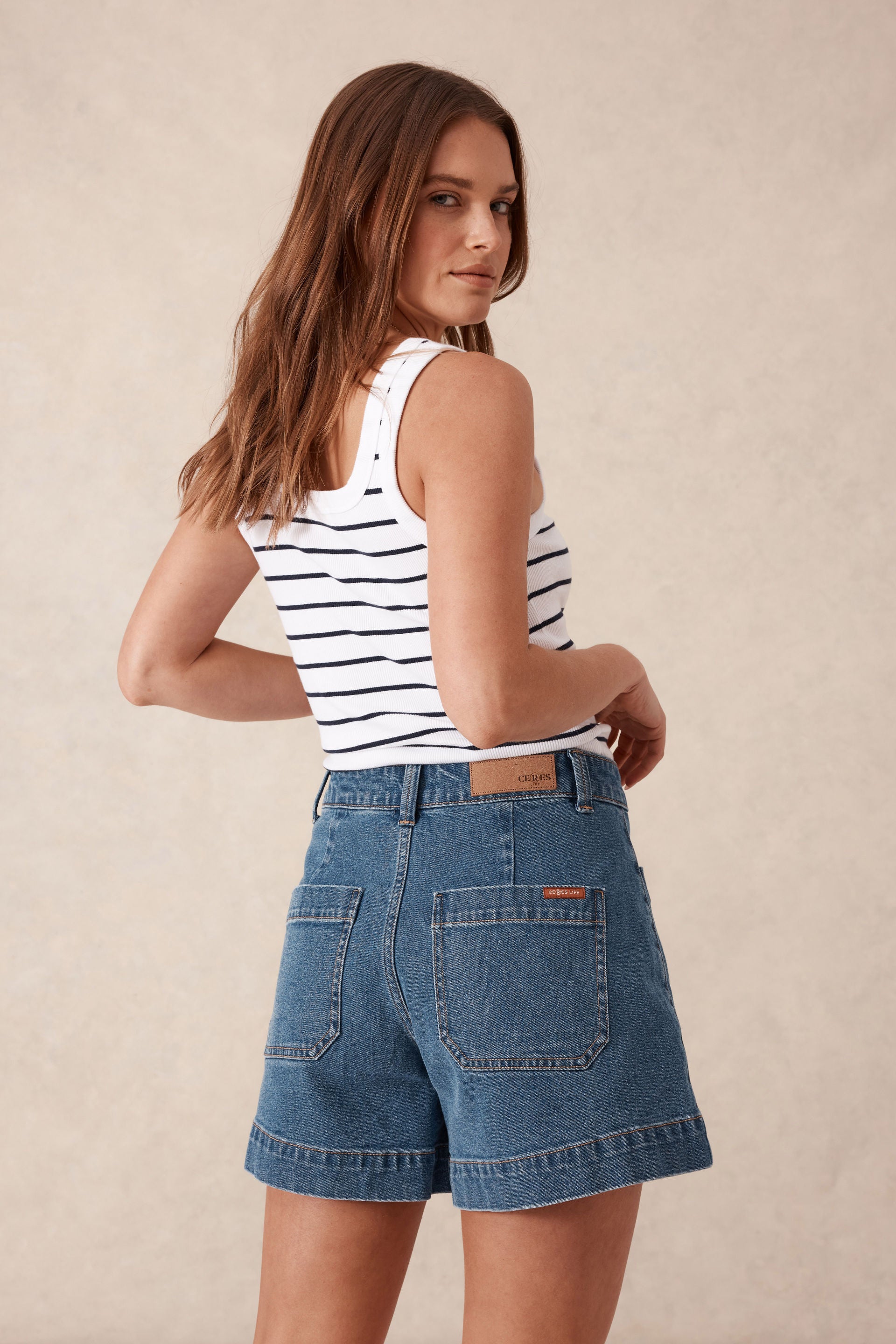Ceres Life Denim shorts