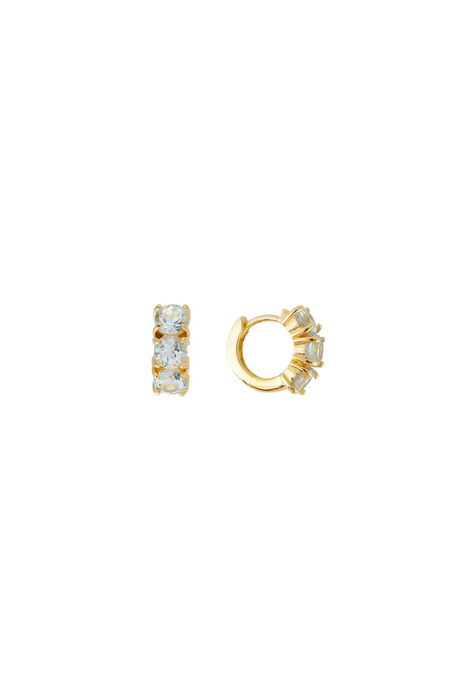 Fairley Blue Topaz huggies earrings