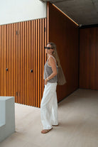 Fia Stripe Knit Tank – Chocolate Ecru Stripe by Ceres Life