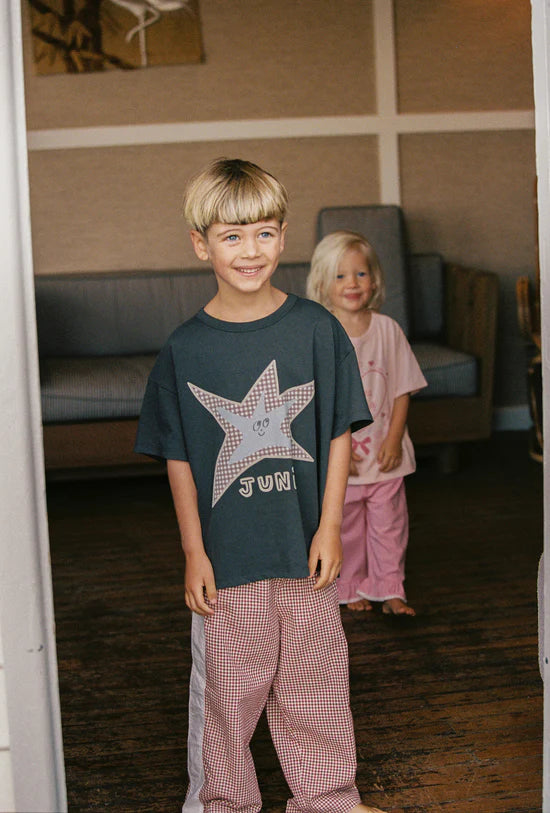 boy wearing Finn Tee by Juni