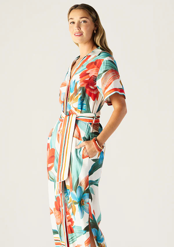 Fiorina Print Shirt Dress by Mos The Label