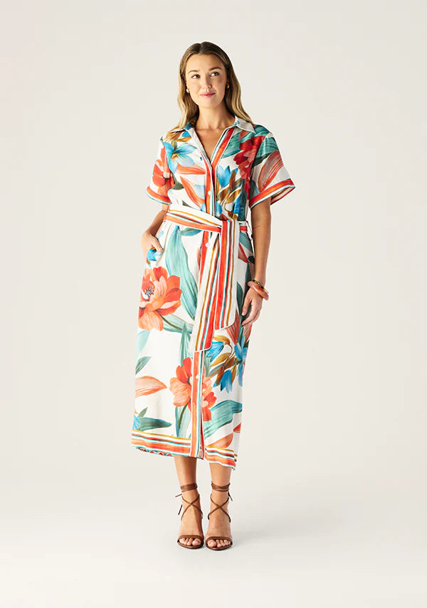 Fiorina Print Shirt Dress by Mos The Label